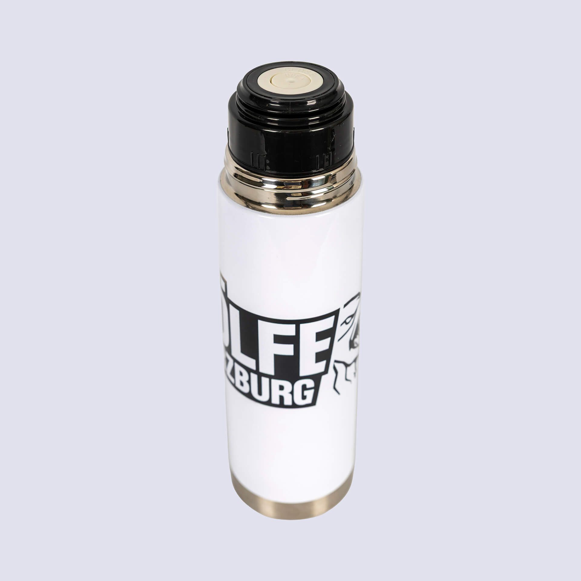 Thermosflasche von den Wölfen