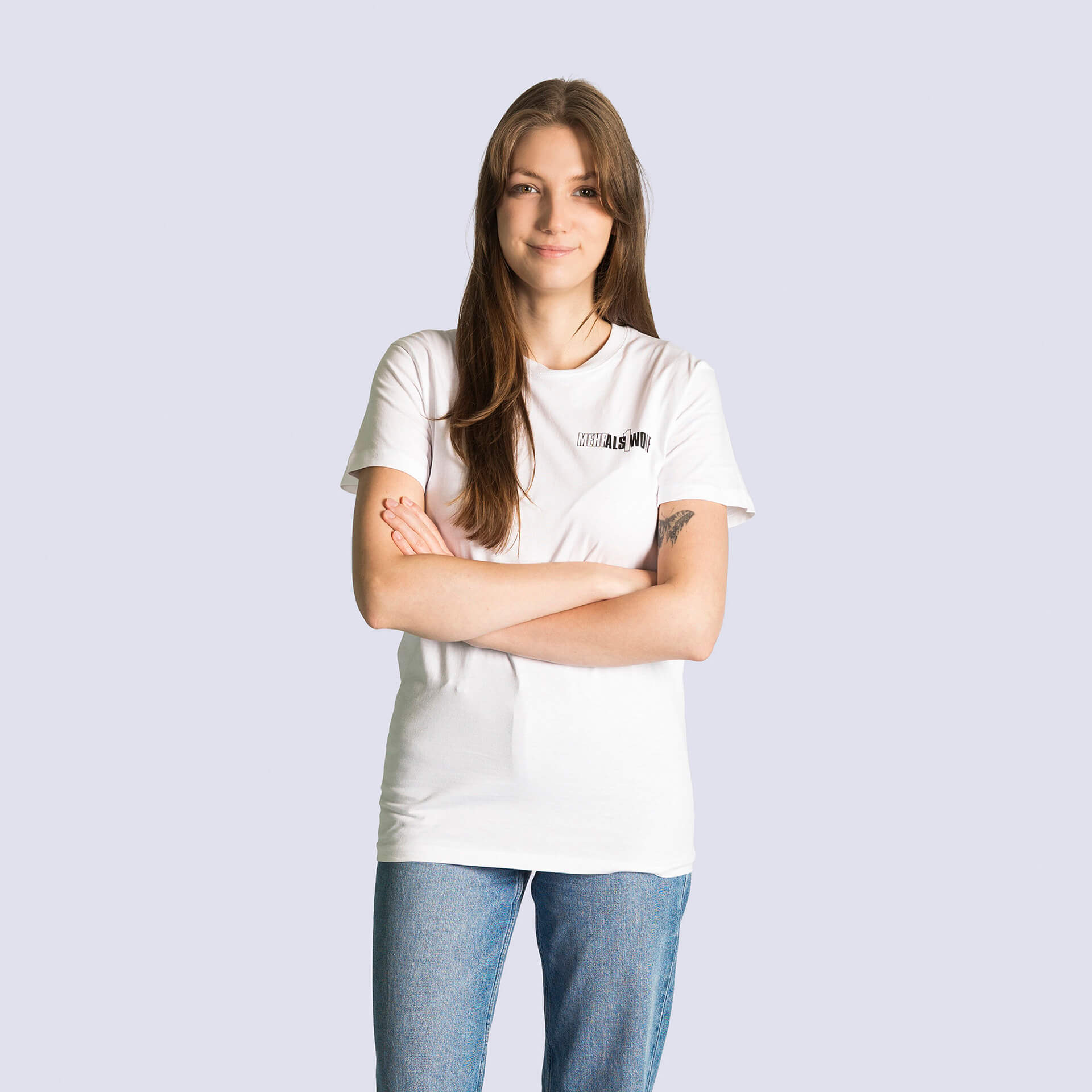 Weißes T‑Shirt von den Wölfen