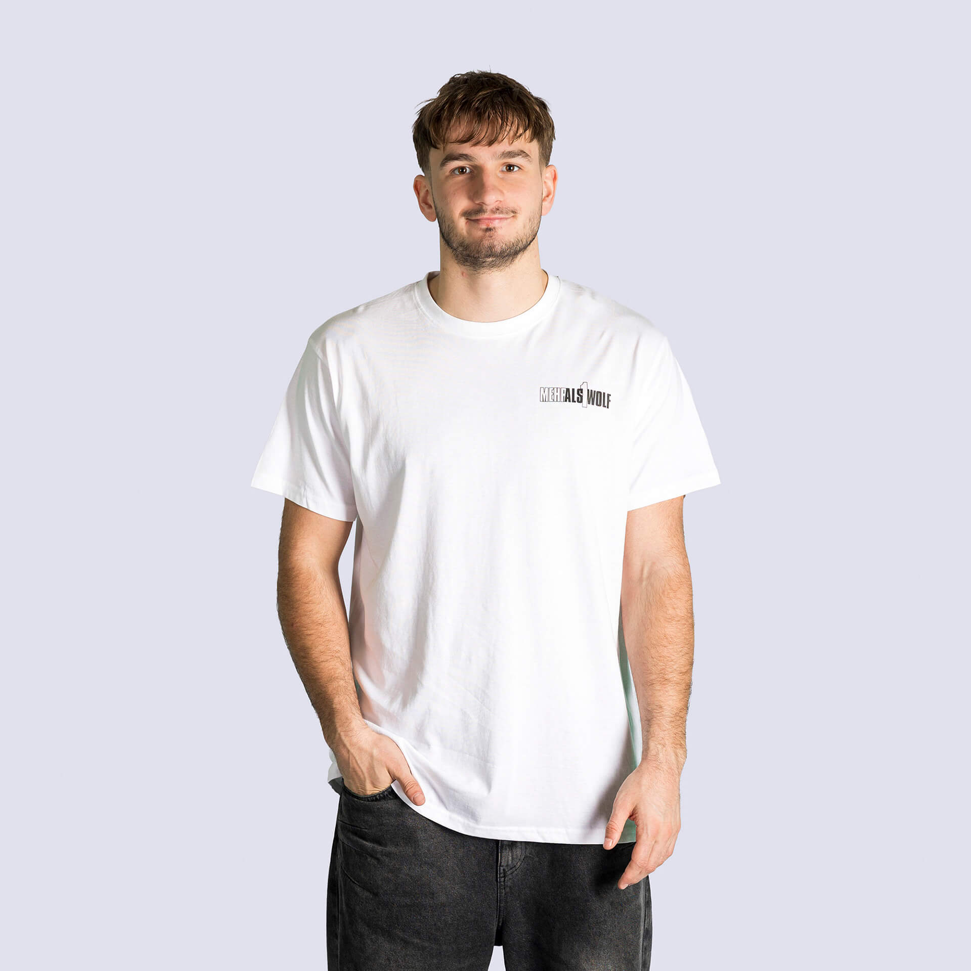 Weißes T‑Shirt von den Wölfen
